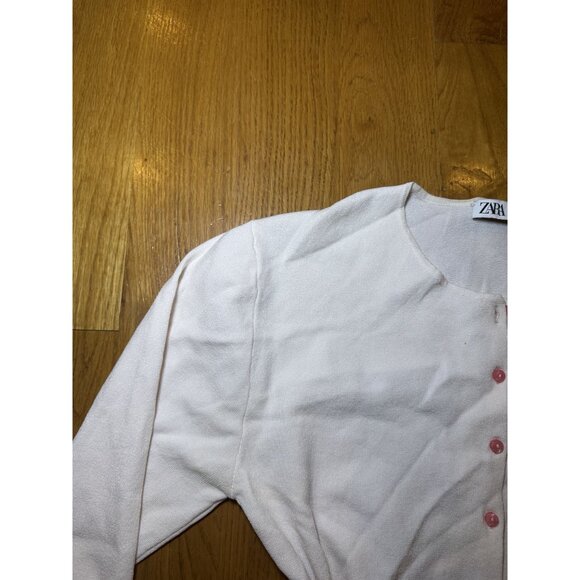 Zara Cute Button Down Sweater Cardigan Size Large - Picture 5 of 8